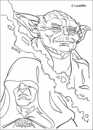 STAR WARS coloring pages - Jedi knights and Yoda