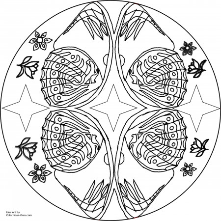 11 Pics of Free Printable Butterfly Mandala Coloring Pages ...