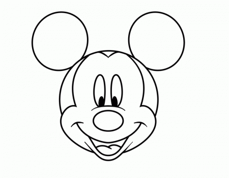 Coloring Page Of Mickey Mouse Head - High Quality Coloring Pages