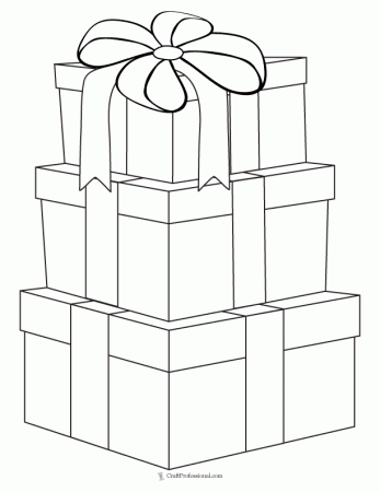 11 Christmas Gift Coloring Pages