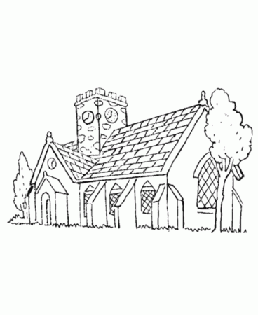 Free Church Coloring Page, Download Free Church Coloring Page png images,  Free ClipArts on Clipart Library