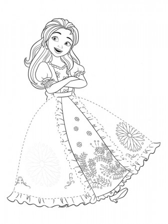 Elena of Avalor coloring pages. Download and print Elena of Avalor coloring  pages