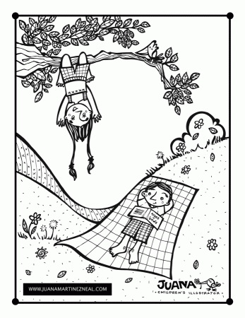 Outdoors – Coloring Page @ Juana Martinez-Neal