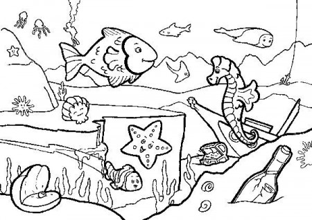 Free seaside summer coloring pages for kids and adults | Summer ...