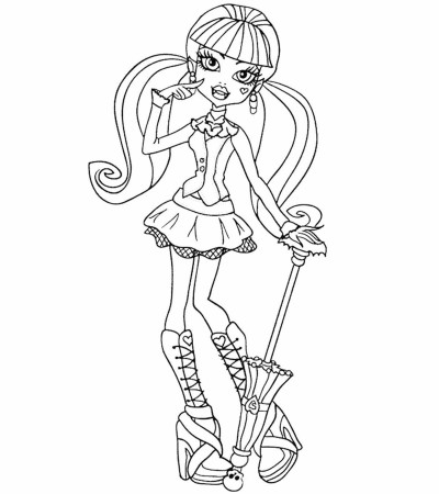 Top 27 Monster High Coloring Pages For Your Little Ones