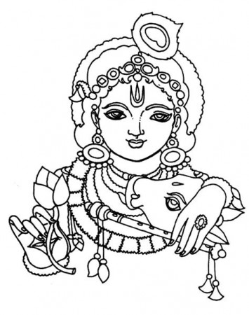 Bala Krishna Coloring Pages - Learny Kids