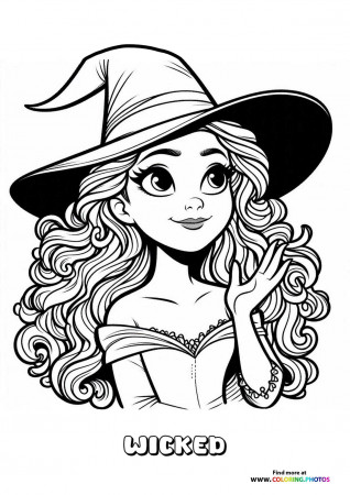 Cute Glinda from Wicked - Coloring ...