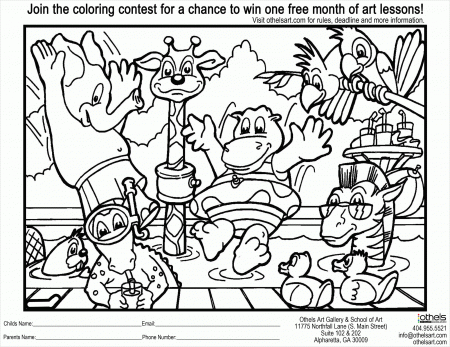 Coloring Contest Page