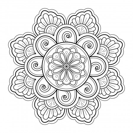 Mandala pattern Coloring book Art wallpaper design 5546257 Vector Art at  Vecteezy