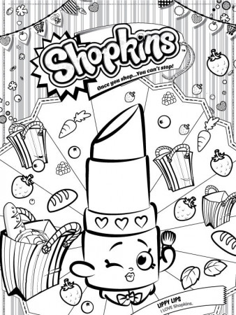 Kids-n-fun.com | Coloring page Shopkins lippy lips