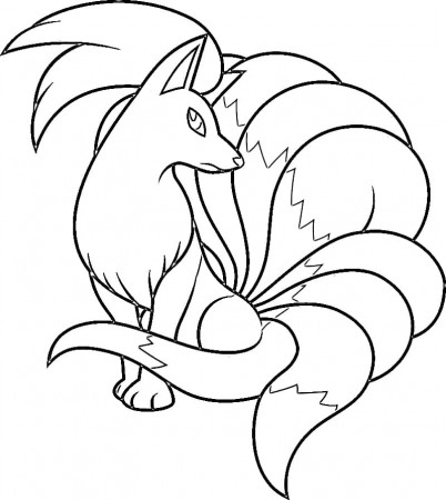 Ninetales 9 Coloring Page - Free Printable Coloring Pages for Kids