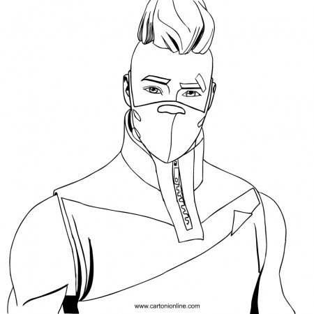 Drift from Fortnite coloring page