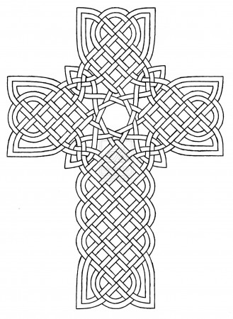 10 Pics of Detailed Cross Coloring Pages - Easter Cross Coloring ...