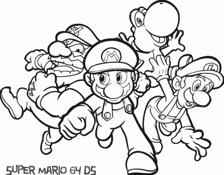 Saved Free Printable Mario Coloring Pages For Kids - Widetheme