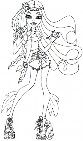 Monster High Doll Coloring