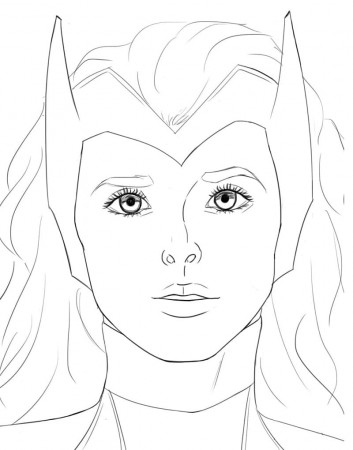 Wanda from WandaVision Coloring Page - Free Printable Coloring Pages for  Kids
