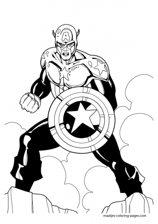 Captain America coloring pages