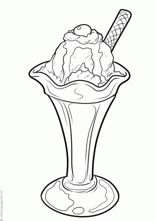 Ice Cream & Snow Cones 18 | Coloring Pages 24