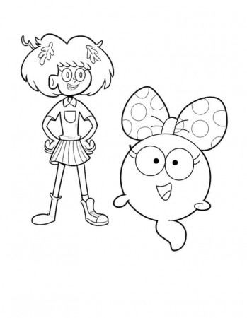 Anne and Polly from Disney Amphibia Coloring Page - Free Printable Coloring  Pages for Kids