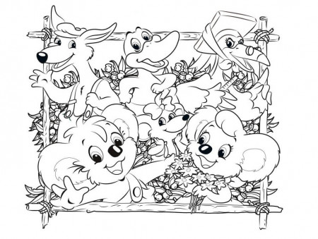 Blinky Bill Characters 4 Coloring Page - Free Printable Coloring Pages for  Kids