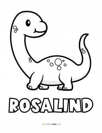 Rosalind dinosaur coloring page