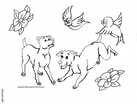 Puppy Coloring Pages Free Dog Coloring Page And Sheets Color Pages ...