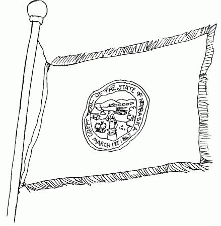 Nebraska coloring pages