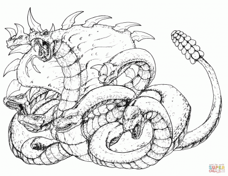 The Hydra Strikes coloring page | Free Printable Coloring Pages