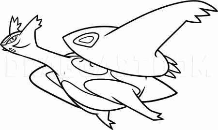 How to Draw Mega Latios, Coloring Page, Trace Drawing