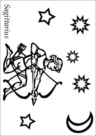 Sagittarius coloring pages - Hellokids.com