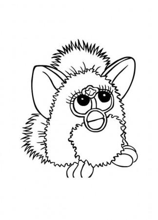Little Cute Furby Coloring Pages : Batch Coloring