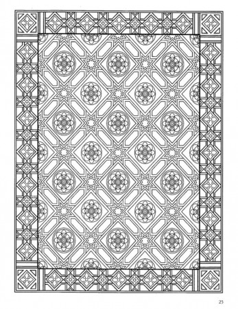 Coloring Pages/LineArt-Designs-Tiles on ...