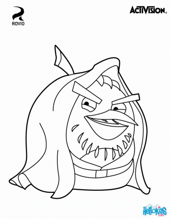 ANGRY BIRDS STAR WARS coloring pages - Chewbacca