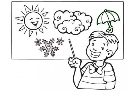 Weather Coloring Sheets For Preschoolers - Coloring Page