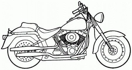 Printable Free Transportation Motorcycle Colouring Pages For ...