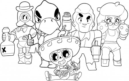 Brawl Stars Coloring Pages. Print Them for Free!