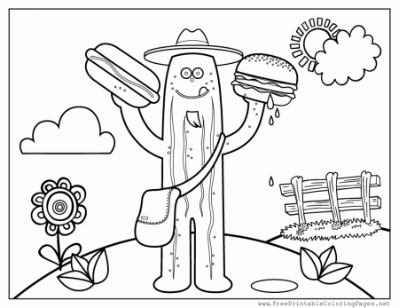 Free Food coloring pages | Coloring Wizards