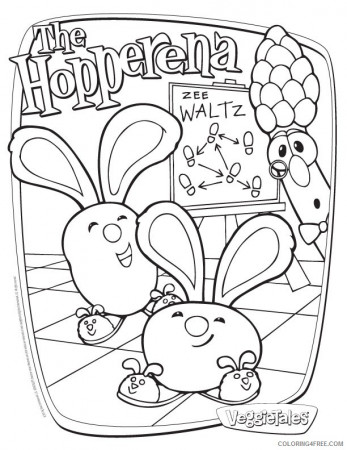 veggie tales coloring pages dave and the giant pickle Coloring4free -  Coloring4Free.com