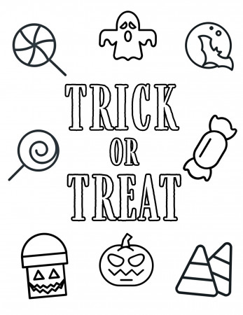 Trick Orreat Coloring Page Book Cute Halloween Pages Paw Patrolo Print For  Adults Free Out – Stephenbenedictdyson