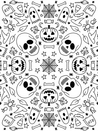 Free Halloween Coloring Pages | Alexis Gentry
