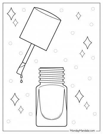 20 Makeup Coloring Pages (Free PDF ...