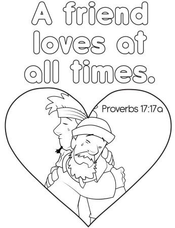 Proverbs Bible Coloring Page | Bible ...