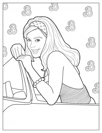 Barbie movie Margot Robbie coloring page