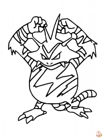 Electabuzz Coloring Pages for Kids - GBcoloring