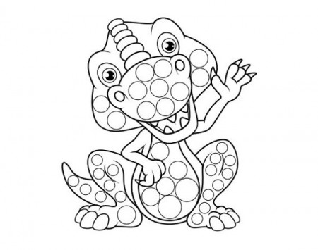 dot painting coloring pages