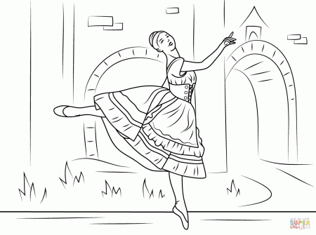 Ballet Position Coloring Pages Printable - Coloring Pages For All Ages