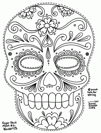 Proficiency Day Of The Dead Coloring Pages Coloring Pages ...