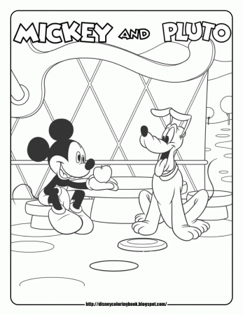 Mickey Mouse Clubhouse Coloring - Coloring Pages for Kids and for ...