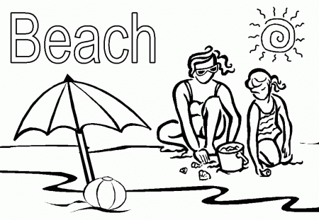 Free Printable Beach Coloring Pages For Kids - Cliparts.co
