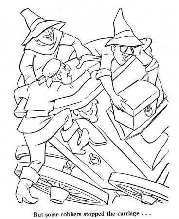 Robbers Coloring Pages 17 - Fairy Tale